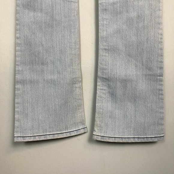 INDUSTRIAL Cotton Light Wash Boot Cut Denim Jeans Junior's Size 5 Navy Contrast - Picture 12 of 12